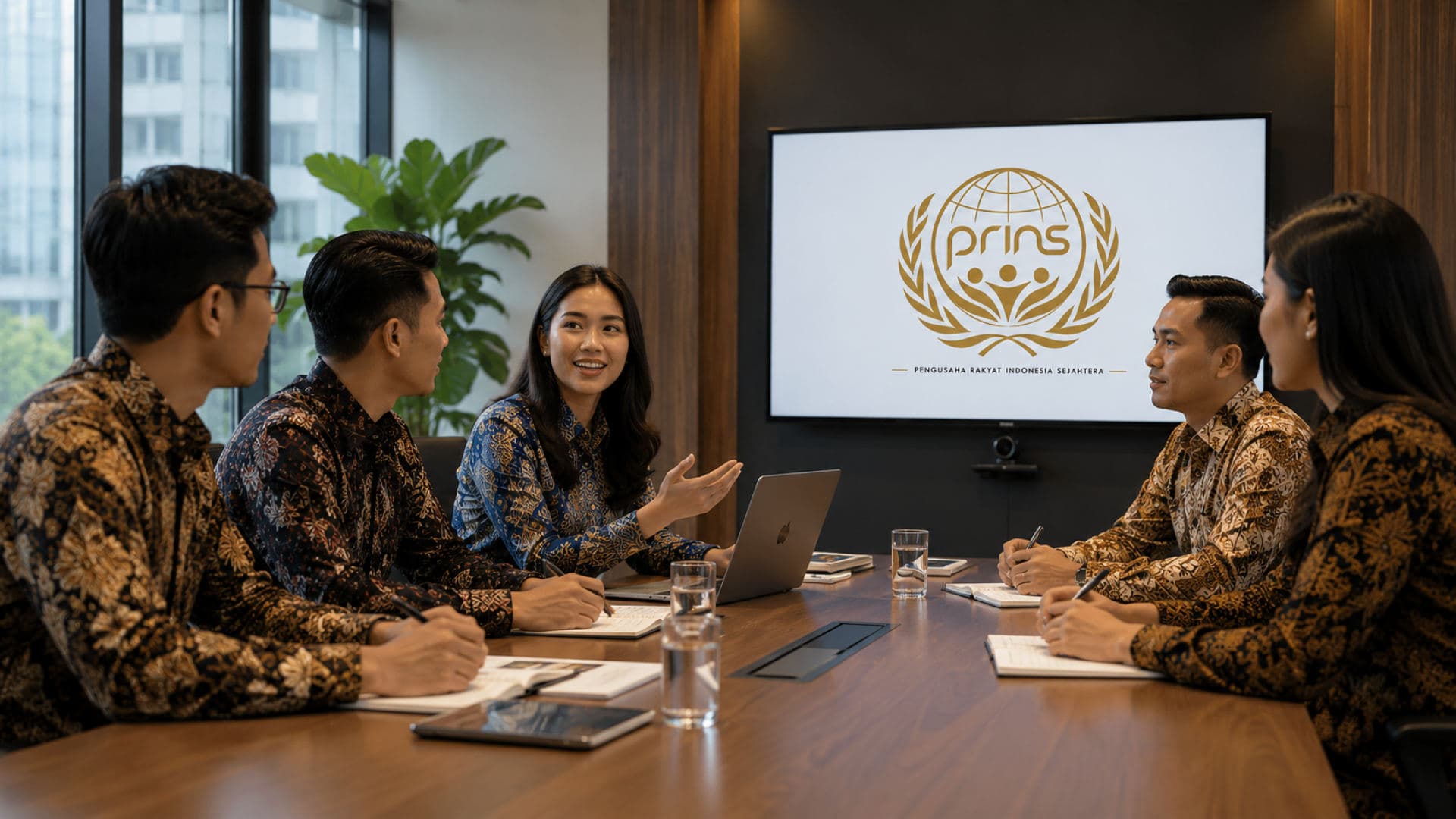 Kegiatan pertemuan pengurus dan anggota PRINS